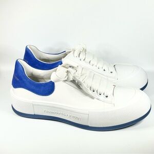 New Alexander McQueen Deck Lace Up Plimsoll Sneaker Mens Size 41EU/8US